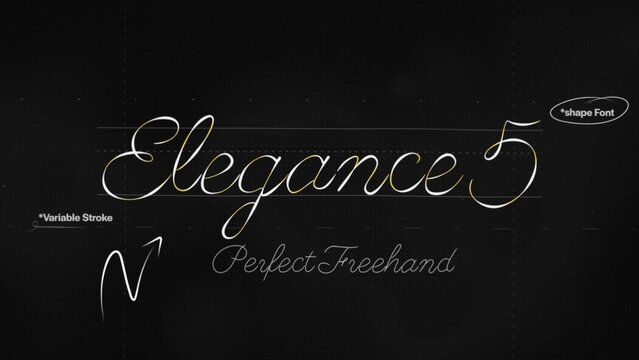 Elegant Write On Text Effect 5 - Scribble Doodle Title Animation Tool | Perfect Freehand Vector Calligraphy Handwriting
