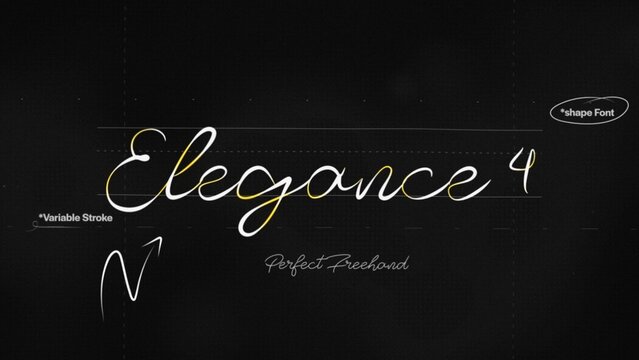 Elegant Write On Text Effect 4 - Scribble Doodle Title Animation Tool | Perfect Freehand Vector Calligraphy Handwriting