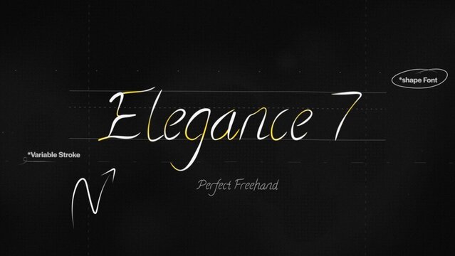 Elegant Write On Text Effect 7 - Scribble Doodle Title Animation Tool | Perfect Freehand Vector Calligraphy Handwriting