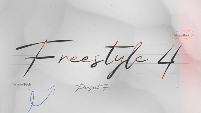 Freestyle Write On Text Effect 4 - Scribble Doodle Title Animation Tool | Perfect Freehand Vector Calligraphy Handwriting