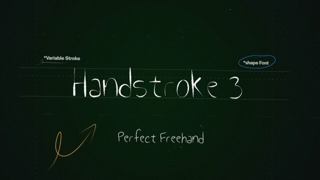 Handstroke Write On Text Effect 3 - Scribble Doodle Title Animation Tool | Perfect Freehand Vector Handwriting