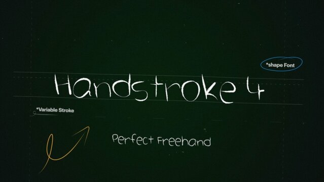 Handstroke Write On Text Effect 4 - Scribble Doodle Title Animation Tool | Perfect Freehand Vector Handwriting