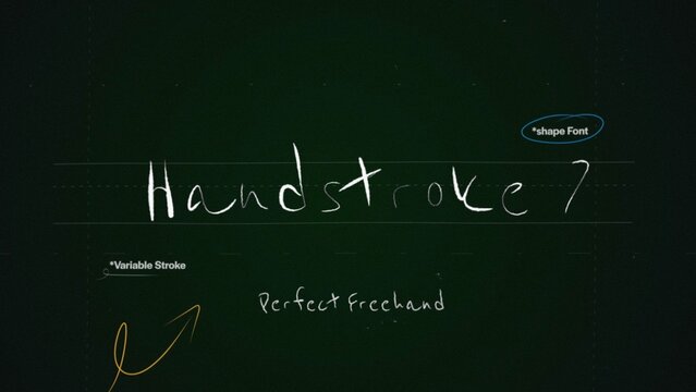 Handstroke Write On Text Effect 7 - Scribble Doodle Title Animation Tool | Perfect Freehand Vector Handwriting