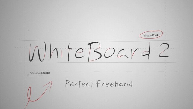 Whiteboard Marker Write On Text Effect 2 - Scribble Doodle Title Animation Tool | Perfect Freehand Vector Handwriting