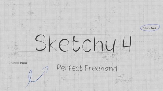 Sketch Write On Text Effect 4 - Scribble Doodle Title Animation Tool | Perfect Freehand Vector Comic Handwriting