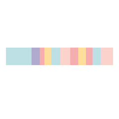 Fototapeta premium Cute pastel stripe block sticker icon, ideal for modern, soft themes, or illustrating calm, elegant, and minimalist decorative elements.