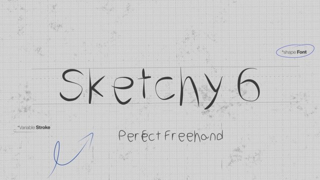 Sketch Write On Text Effect 6 - Scribble Doodle Title Animation Tool | Perfect Freehand Vector Comic Handwriting