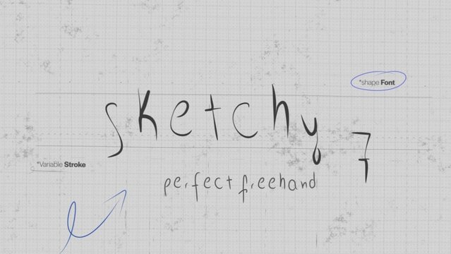 Sketch Write On Text Effect 7 - Scribble Doodle Title Animation Tool | Perfect Freehand Vector Comic Handwriting