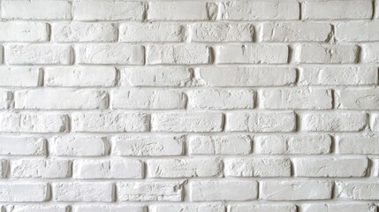 White painted brick wall texture, background, pattern, architecture, building material