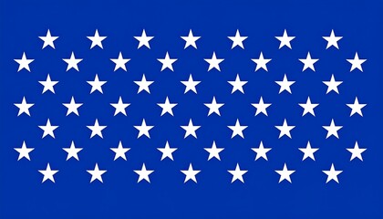 Illustration of a rectangular object featuring alternating rows of white stars against a deep blue background