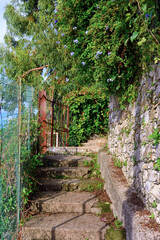 Trail from San Rocco di Camogli to Punta Chiappa, Liguria, Italy