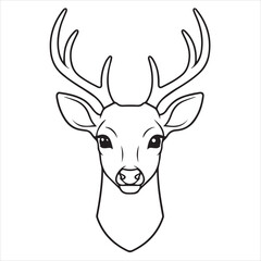 deer head vector illustration