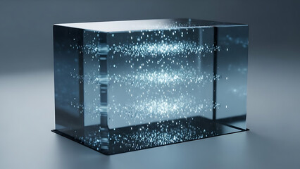 Digital Data Storage Archive Block, Long-Term Information Preservation, Enterprise Big Data Retention Concept, Secure Cloud Memory, Abstract Technology Background