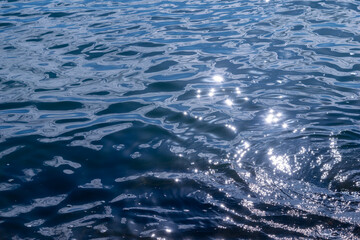 水面にキラキラ輝く乱反射