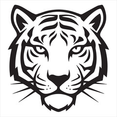 illustration vector of a tiger head