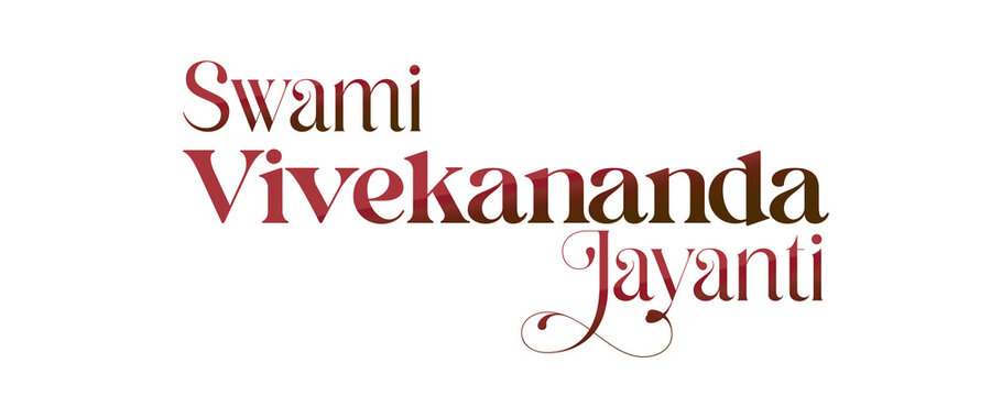 Swami Vivekananda Jayanti Text PNG