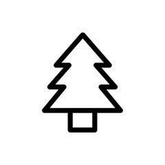 Simple Christmas Pine Tree Icon