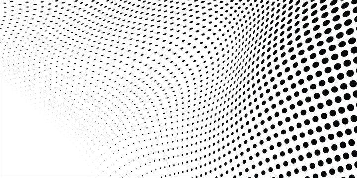 Halftone gradient. Dotted gradient, smooth dots spraying and halftones dot background seamless horizontal geometric pattern vector template set modern circle background modern