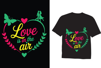 Romantic Happy Love Day Graphic T-Shirt Design