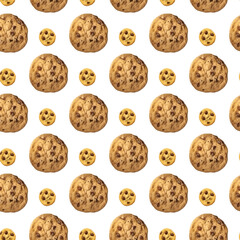 A fun and colorful pattern featuring delicious cookies, perfect for food lovers and baking enthusiasts.