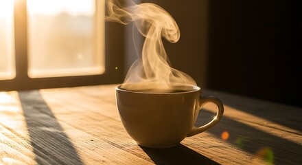 Morning Coffee - A Warm Start to the Day by the Window.