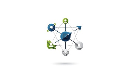 Abstract network graphic showing connections and relations