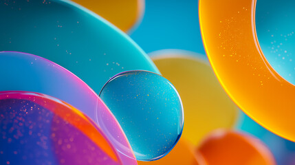 透明球体があるアブストラクトグラフィック素材