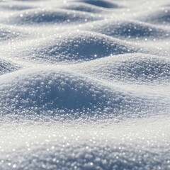 Obraz premium Sparkling snow surface with glittering ice crystals