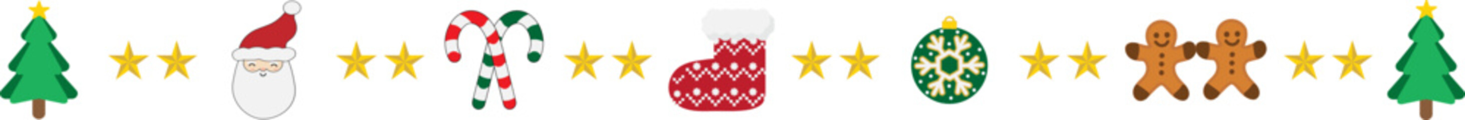 크리스마스 장식의 구분선