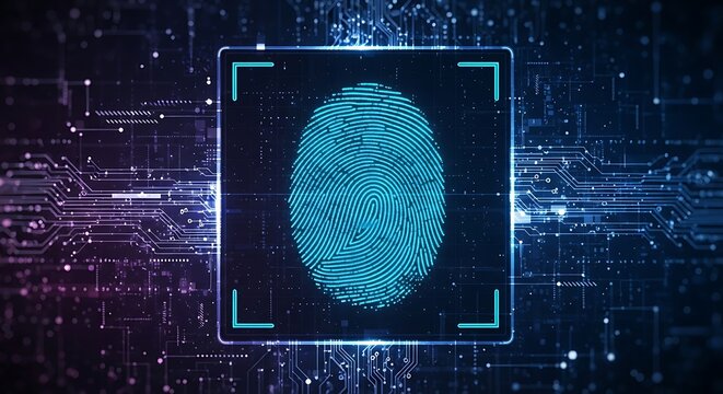 Digital fingerprint scanning technology - Powered by Adobe