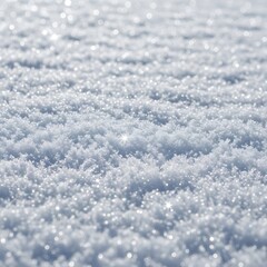 Obraz premium Sparkling snow surface with glittering ice crystals