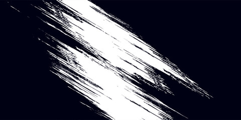 vector black line, grunge brush strokes ink paint isolated on white background