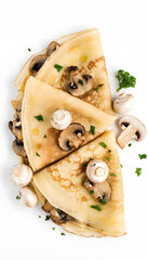 pancakes with mushrooms