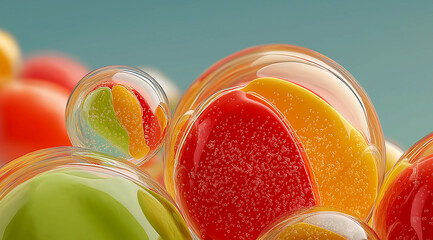 透明球体があるアブストラクトグラフィック素材