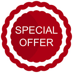 Special Offer Red Promotional Badge Icon