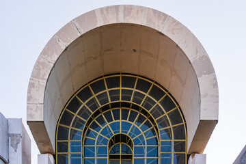 An Details artistic photograph of an abandoned old building in Surabaya, Indonesia.
Old Building, Vintage Architecture.