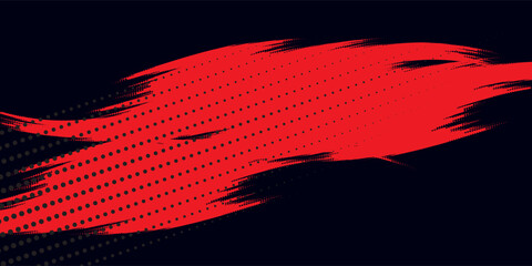 Abstract horizontal bright red and blue stripes background. You can use it for advertisements, posters, templates, business presentations. Vector illustration