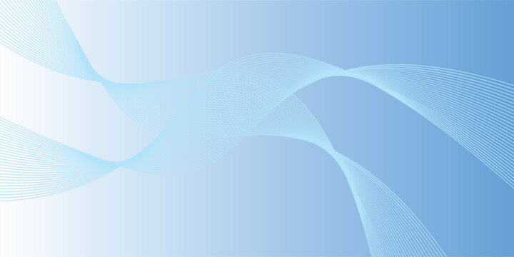 Blue wavy line pattern background vector