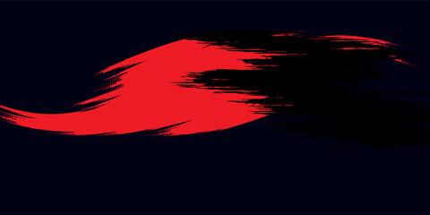 Abstract horizontal bright red and blue stripes background. You can use it for advertisements, posters, templates, business presentations. Vector illustration