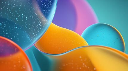 透明球体があるアブストラクトグラフィック素材