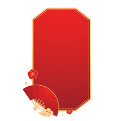 Happy Chinese new year 2026. Chinese new year banner for show product. Greeting card. China frame with lantern on red background.