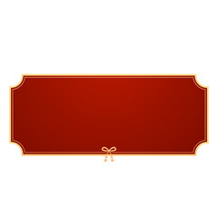 Happy Chinese new year 2026. Chinese new year banner for show product. Greeting card. China frame with lantern on red background.
