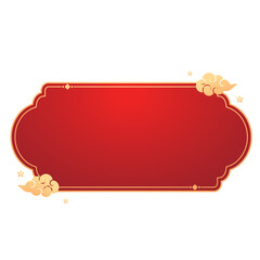 Happy Chinese new year 2026. Chinese new year banner for show product. Greeting card. China frame with lantern on red background.