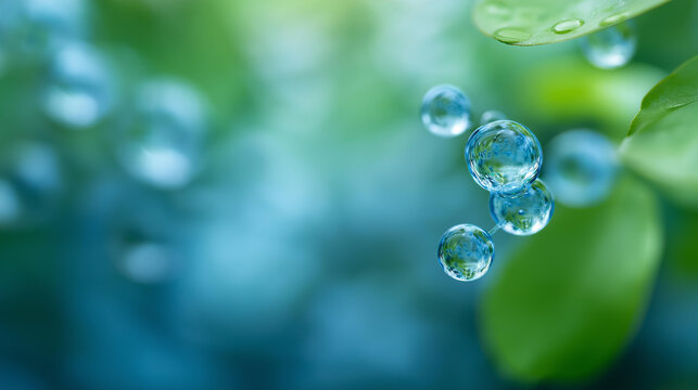 Pure hydrogen molecule blue chemistry with science research, future fuel for energy, clean environment with green power, sustainable chemistry concept, renewable energy science, wi