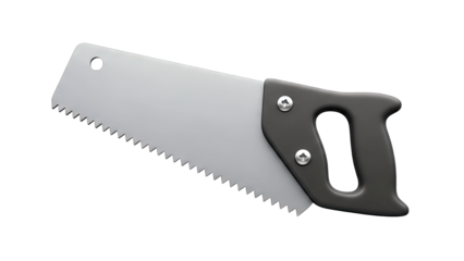 Hand Saw Isolated on White Background