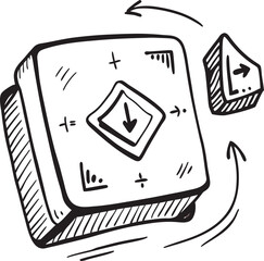 Vector illustration of an abstract business symbol design set with a poker chip icon