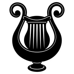 Vector illustration of an isolated white ceramic vase and antique pottery pitcher container with a handle for water or milk