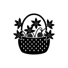 flowers in a basket