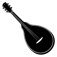 Isolated vector illustration of red and black electric and acoustic guitar icons featuring musical strings for rock, jazz, and bass equipment used by a band or musician to play sound