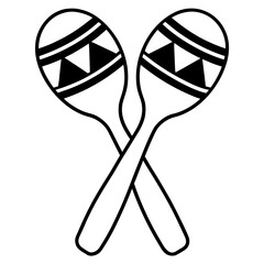 Vector illustration of a red plastic spoon and blue wood fork kitchen tool isolated on white